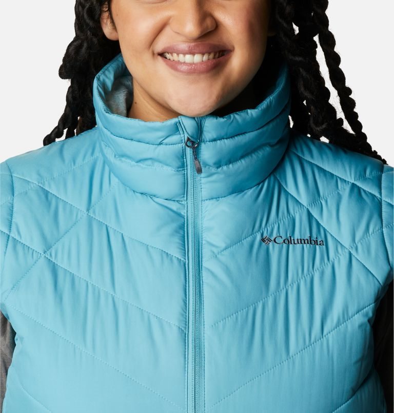 Women's Columbia Heavenly Vest Turquoise | Plus Size CA-FL3C4